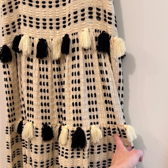Tessora Lola Tassel Midi Dress, Size Small - Picture 7 of 12